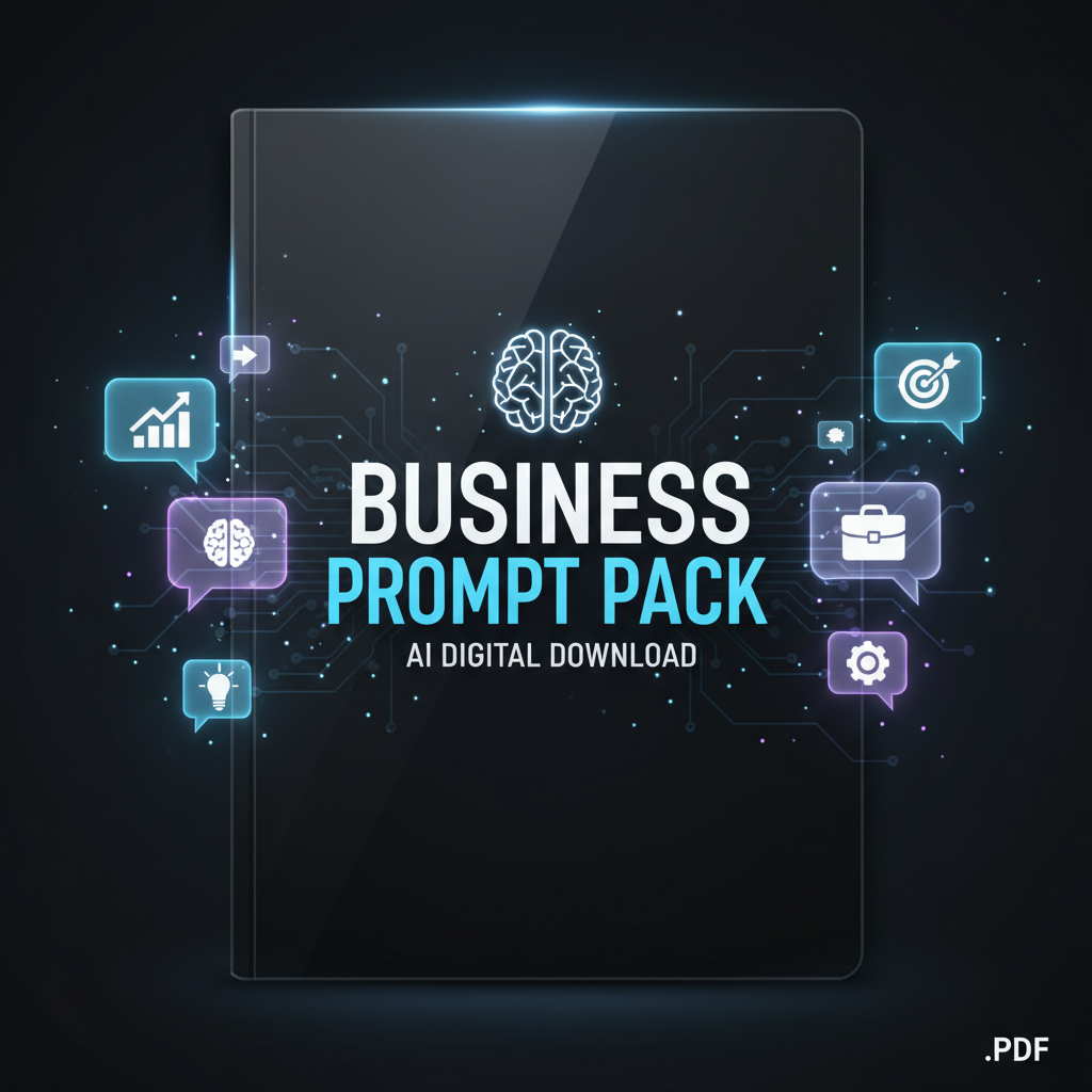 Business AI Prompt Pack PDF digital download cover